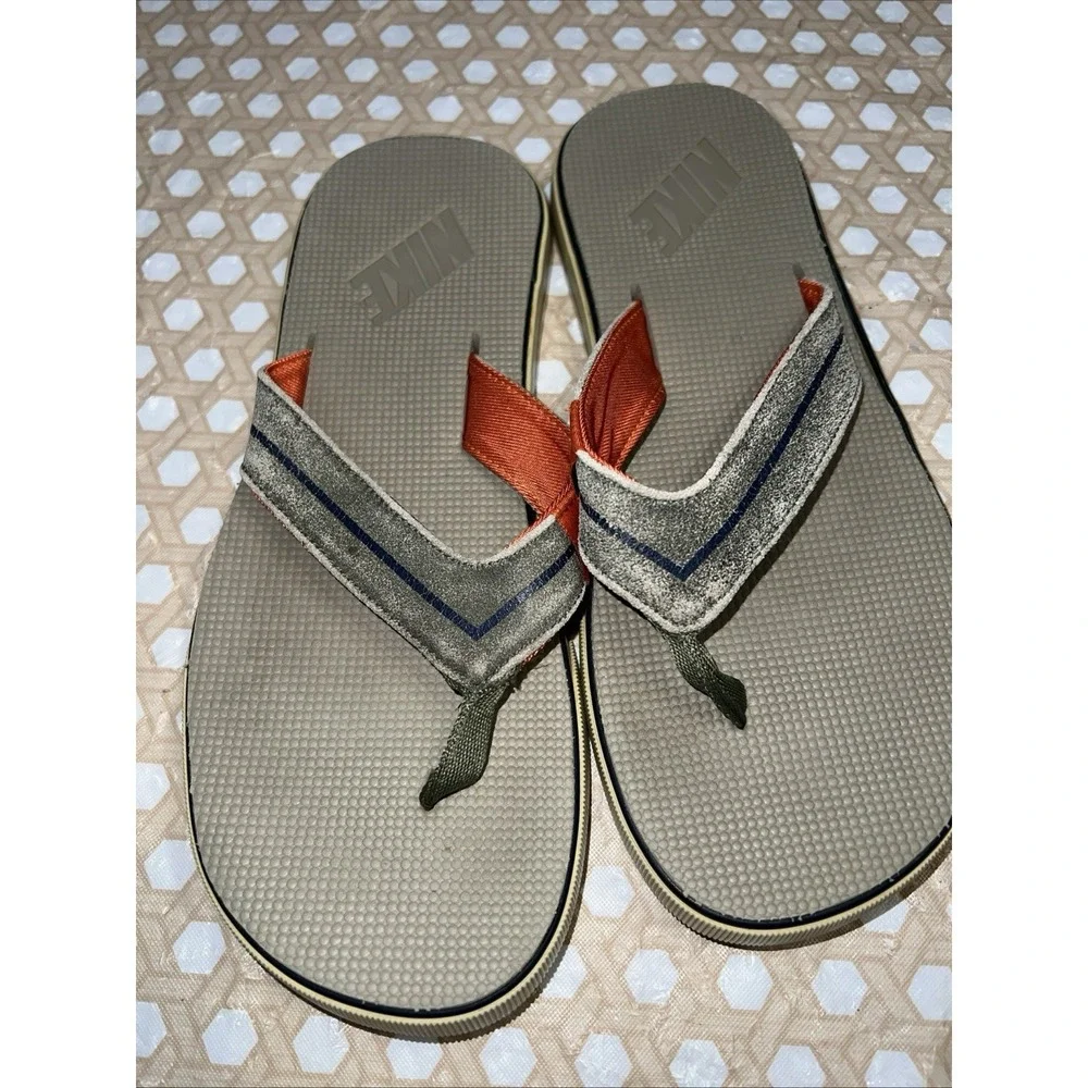 Mens‎ Nike Vintage  Sandals Flip Flops Size 7